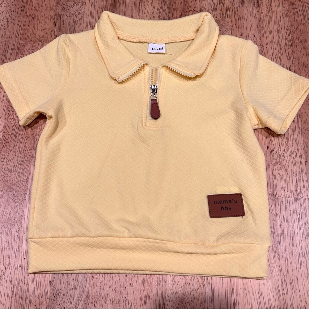 Yellow Kids Toddler Boy‎ Polo Shirt 18 months-24 months